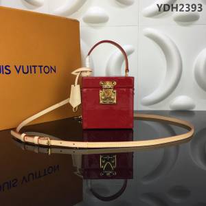 路易威登LV 頂級原單 拋光Monogram Vernis漆面皮革版 Bleecker Box手袋 路易威登方形珠寶箱時尚升級 手提或斜挎  YDH2393