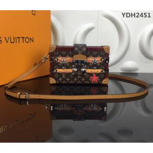 路易威登LV 頂級原單 M52737 2018秋冬季新款 Petite Malle手袋 視幻風格花紋與旅行箱圖案  YDH2451