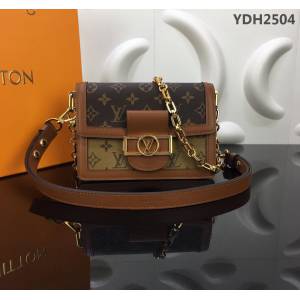 路易威登LV 頂級原單 2019早春系列 M43391黃花 路易威登經典Dauphine 郵差包系列 女款肩背斜挎包  YDH2504