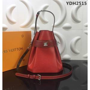 路易威登LV 頂級原單 M52927 2019早春系列 Twist Bucket手袋 粒紋Epi皮革 內置牛皮小包 手提肩背斜挎包  YDH2515