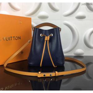 路易威登LV女包 頂級原單 M52853 NéoNoé BB手袋 經典Noé水桶包 Epi牛皮 抽繩飾邊 可手提 肘挎  ydh2604
