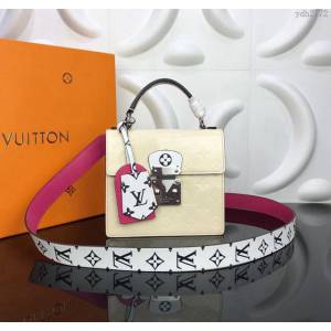 LV女包 頂級原單 Spring Street手袋 漆面牛皮 風格百搭 路易威登女手提包 LV斜挎包  ydh2772