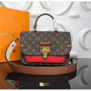 LV女包 M44548 紅色 頂級原單 路易威登女手提包 Vaugirard手袋 信使包造型 LV斜挎女包  ydh2791