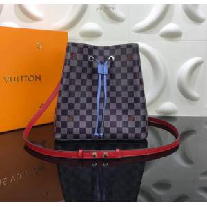 路易威登女包 N44021藍格 頂級原單 NéoNoé手袋系列 LV單肩包 LV斜挎包  ydh2879