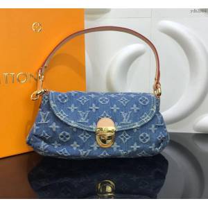 LV女包 M95050 路易威登Vintage中古絕版牛仔斜挎手提包 LV2019新款女包 LV肩背包  ydh2984