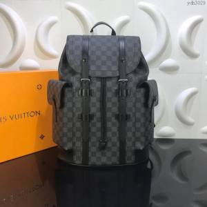 LV男包 N41379 路易威登Christopher 小號雙肩包 LV棋盤格背包 LV男士雙肩包  ydh3029