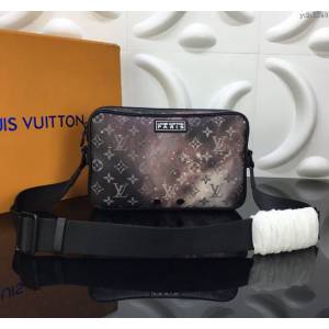 LV包 LV男包 M44165 LV銀河星空系列男包 Alpha郵差包 LV單肩斜挎包 LV相機包  ydh3249