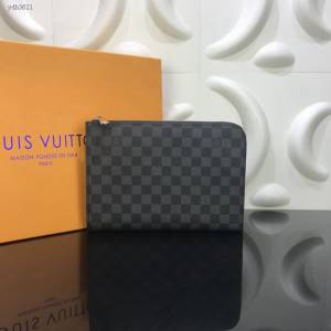 LV包包 LV新款手包 N60113 路易威登Pochette Jour手袋 LV棋盤格收納包  ydh3621