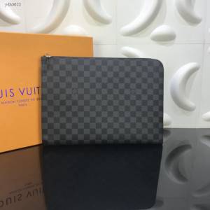 LV包包 LV新款手包 N64437 路易威登Pochette Jour大號手袋 LV棋盤格收納包  ydh3622