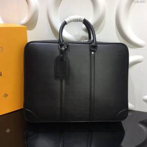 lv新款包包 路易威登Porte-Documents Voyage公事包 Epi皮革 lv時尚商務男士公事包 N40321  ydh3893
