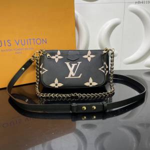 LOUIS VUITTON專櫃新款包包 路易威登Multi Pochette Accessoires斜挎包 LV雙包雙鏈女包  ydh4119