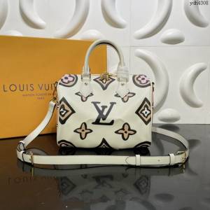 LV專櫃新款女包 路易威登Speedy Bandoulière25手袋 M45828 LV2021新款手提枕頭包  ydh4308