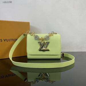 Lv路易威登2023專櫃新款Twist小號手袋 LV水波紋鏈條肩背斜挎女包 M22768 M23074 ydh5190