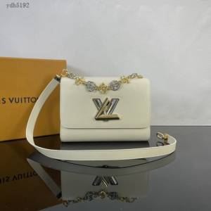 Lv路易威登2023專櫃新款Twist中號手袋 LV水波紋鏈條肩背斜挎女包 M22273 M22274 ydh5192