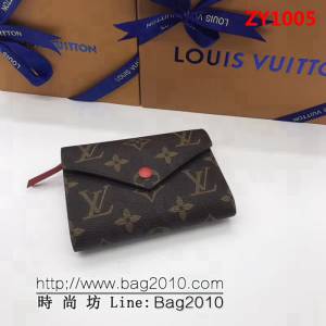 路易威登LV頂級原單M41938大紅海外原單 貨Victorine錢夾原版複刻 女士錢包 ZY1005