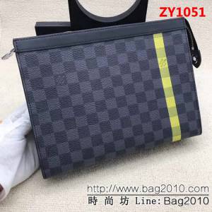 路易威登LV頂級原單 N60107海外原單特供專櫃貨 歐牙拉鏈手拿包 ZY1051