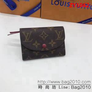 路易威登LV頂級原單 M41939紫海外原單 多彩信封式零錢包 女士錢包 ZY1062