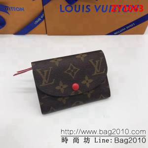 路易威登LV頂級原單 M41939紅海外原單 多彩信封式零錢包 女士錢包 ZY1063