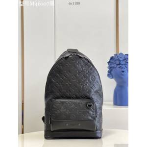 LV專櫃2023新款Racer單肩包 M46107黑 路易威登黑色壓花全皮男士胸包挎包 dn1188