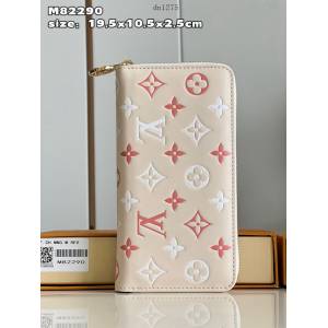 LV專櫃2023新款小羊皮拉鏈錢包 M82291 路易威登風琴式拉鏈女款長錢包 dn1275