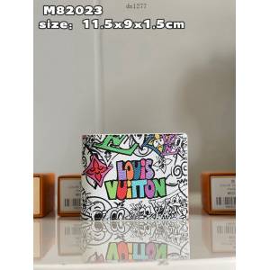 LV專櫃2023新款Multiple錢夾 M82023 路易威登卡通形象歡欣集會男士短夾錢包 dn1277
