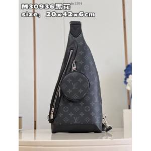 LV專櫃2023新款Duo單肩包 M30936 路易威登男士胸包肩背包挎包 dn1304