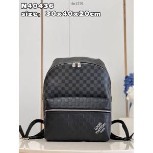 LV專櫃2023新款Discovery小號雙肩包 N40436 路易威登Damier2系列男士後背包 dn1376