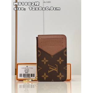 LV專櫃2023新款Romy名片夾 M81882老花棕 路易威登經典男女款零錢卡包 dn1460