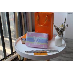 lv錢包 M69124 Pochette Double Zip手拿包 2020夏季LV新款手拿包  lvqb1638