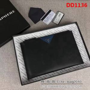 PRADA普拉達 官網同步 專櫃最新款式 男士手包 2NG05V DD1136