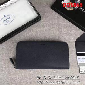 PRADA普拉達 官網同步 爆款 男士單拉鏈錢包 2ML317 DD1868