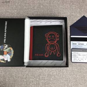 prada錢包 普拉達專櫃最新聖誕限量款系列 2MO004 PRADA男士短款錢夾  pyd2104