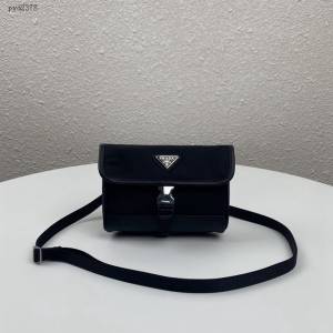 prada男包 普拉達新款迷你造型手機包 2ZH108 Prada情侶款單肩斜挎小包 prada手機包  pyd2378
