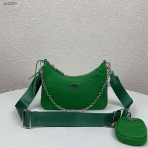 prada女包 普拉達2020新款nylon Hobo手拎包 時尚百搭 prada腋下包 1BH204 Prada單肩斜挎包  pyd2390