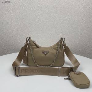 prada女包 普拉達2020新款nylon Hobo手拎包 時尚百搭 prada腋下包 1BH204 Prada單肩斜挎包  pyd2392