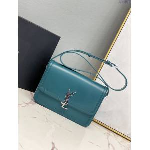 YSL爆款女士包包 聖羅蘭經典款MONOGRAM金屬旋扣大號郵差包 YSL肩背斜挎包 634305  jjh1079
