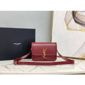 YSL爆款女士包包 聖羅蘭經典款MONOGRAM金屬旋扣小號郵差包 YSL肩背斜挎包 634306  jjh1084