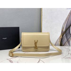 YSL爆款女士包包 聖羅蘭經典款MONOGRAM金屬旋扣大號郵差包 YSL肩背斜挎包 634305  jjh1085