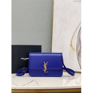 YSL爆款女士包包 聖羅蘭經典款MONOGRAM金屬旋扣大號郵差包 YSL肩背斜挎包 634305  jjh1110