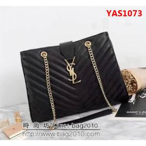 YSL聖羅蘭 經典款 互扣式金屬YSL標誌 原版南非皮肩背包 F26587 YAS1073