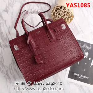 YSL聖羅蘭 超牛爆款 鱷魚紋風琴包 可手提肩背 F7107 YAS1085