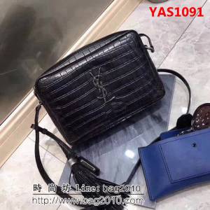 YSL聖羅蘭 2018春夏新款 LOU系列 小牛皮鱷紋相機包 59903 YAS1091