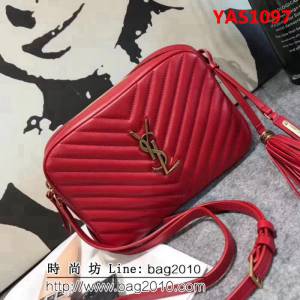 YSL聖羅蘭 冠軍產品 最新v格南非原版皮 鏈條斜挎包 57700-1  YAS1097