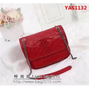 YSL聖羅蘭 新款 獨家對版 正面翻蓋鏈條包 533037 YAS1132
