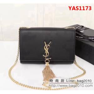 YSL聖羅蘭 經典款 原版南非牛皮 原版五金 鏈條斜挎包 311227 YAS1173