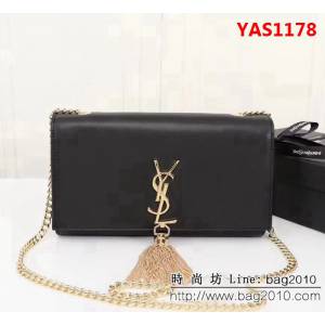 YSL聖羅蘭 經典款 原版南非牛皮 原版五金 鏈條斜挎包 311227-1 YAS1178