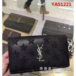 YSL聖羅蘭 經典款 漫天星愛心系列 百搭黑色鏈條包 27712 YAS1221