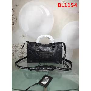 BALENCIAG巴黎世家 歐洲水貨 Balenciaga city小黑釘 限量 原廠爆裂紋羊皮黑白塗鴉 手提包  BL1154