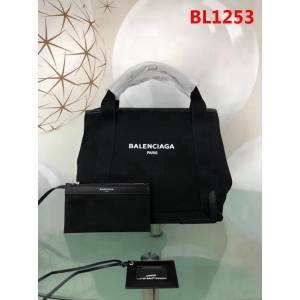 BALENCIAG巴黎世家 17春夏新款 NAVY CABAS 子母購物袋 進口耐磨棉質帆布  BL1253