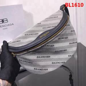 BALENCIAG巴黎世家 火爆 帆布拼牛皮 可做胸包 斜挎 單肩包 91869  BL1610